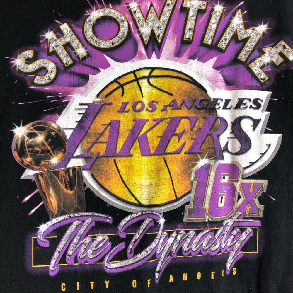 Los Angeles Lakers Black Tee Shirt, Showtime, The Dynasty.